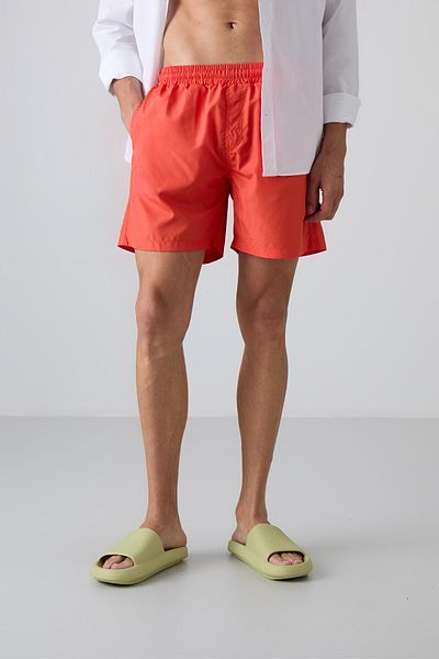 TOMMY LIFE Ανδρικό μαγιό πορτοκαλί Quick Dry Standard Fit - 81237