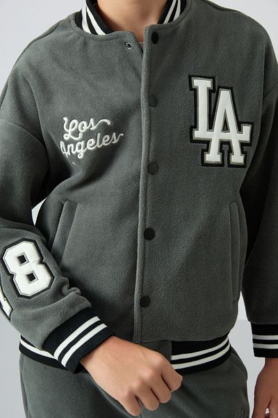 TOMMY LIFE Μπουφάν College Boy - Χακί Χοντρό Μαλακό, Κεντημένο, Standard Fit - 11227