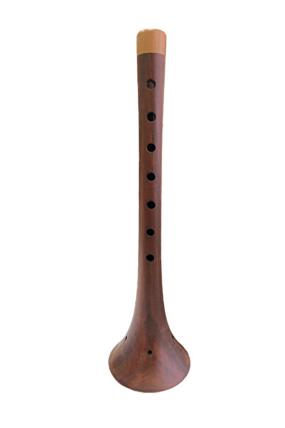 İMECE RENKLENDİRİLMİŞ ZURNA ORTA BOY 29.5 CM - Sİ + BORU + HALKA + 3 ADET YED...