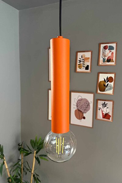 Bamyum Mika Turuncu Sarkıt Avize Sarkıt Lamba Koridor Duvar Merdiven Antre Ot...