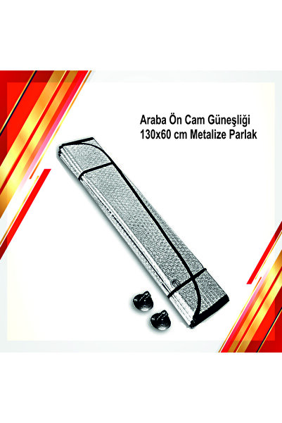 SNSTİCARET Araba Ön Cam Güneşliği Metalize Parlak Alüminyum Baloncuklu İdeal ...