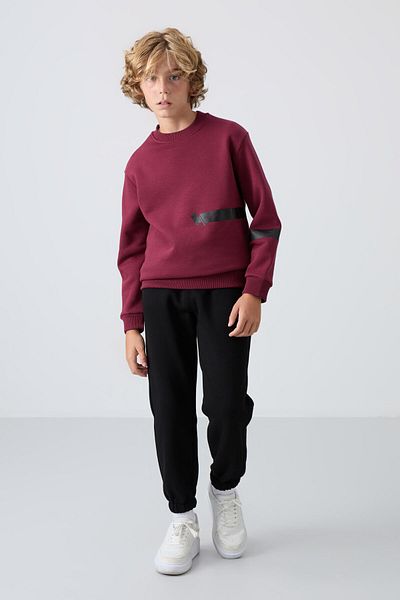 TOMMY LIFE Hanorac pentru băiat, din bumbac, groasă, moale, cu păr, cu potrivire standard - 11238
