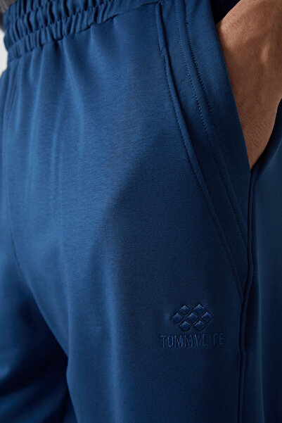 TOMMY LIFE Parlament Pamuklu Yumuşak Dokulu Standart Fit Nakışlı Erkek Kapri - 83102