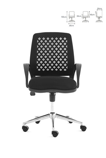 ofiscombin Fileli Metal Ayaklı Ofis Müdür Makam Yönetici Çalışma Koltuğu