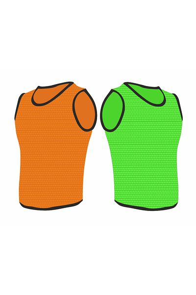 gncspor malz Gnc Children's Training Vest - Blue and White 14 Pieces