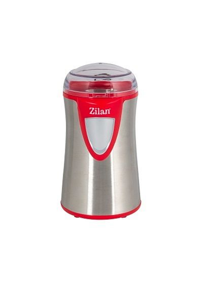 Zilan Electric coffee grinder, Zilan ZLN-8012, Silver/Red 150 W, stainless steel, stainless steel grinding knives