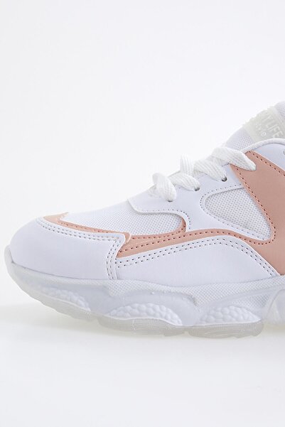TOMMY LIFE Powder Lace High Sole Casual Women's Sports Shoes - 89072
