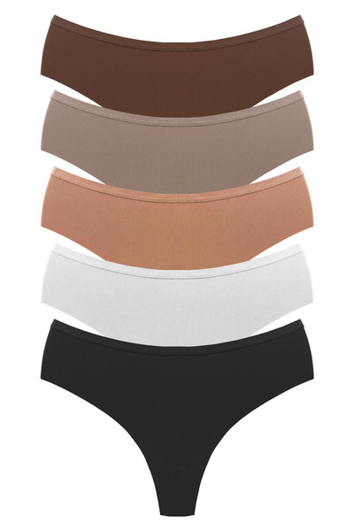 Laserias Lazer Kesim Iz Yapmayan Dikişsiz 5'li Paket Hipster Külot