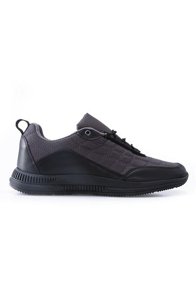 TOMMY LIFE Smoked Lace-Up Quilted Faux Leather Detailed Men's Sports Shoes - 89096