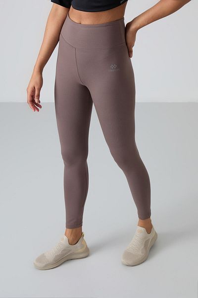 TOMMY LIFE Jambiere maro cu talie înaltă, slim fit, cu picioare subțiri, pentru femei - 94011