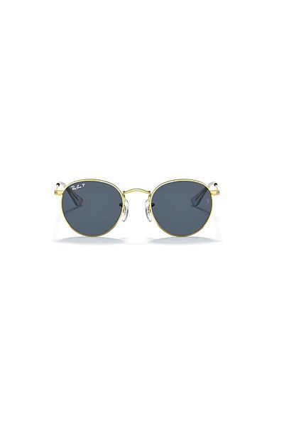 Ray-Ban Junior Rj 9547S 2862V 44 Round Polarized Kids Round Gold Metal Sunglasses
