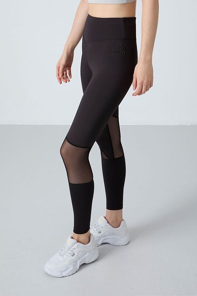TOMMY LIFE Stone - Black Flexible Standard Fit Performance Women's Leggings Suit - 95331