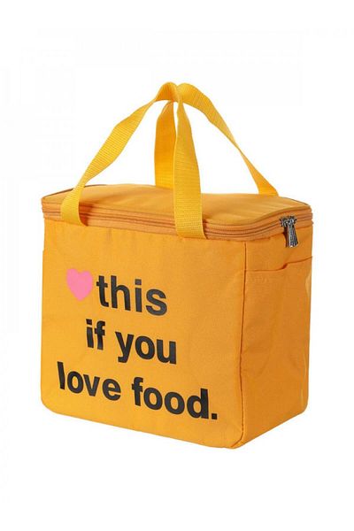 Miniso Large Lunch Bag - Orange - 24x21cm