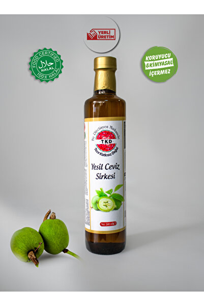 Tkd Doğal Ürünler Yeşil Kabuklu Ceviz Sirkesi (500 ML)