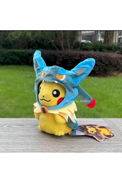 NB market 25cm Pikachu & Lucario Pokemon Plush Toys & Costume Set