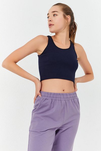 TOMMY LIFE Indigo Basic, cu mâneci zero, cu decolteu în U, pentru femei - 97160
