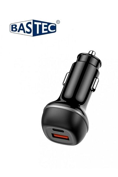 Bastec Bastech 50W Dual Port Car Charger, PD20W+USB18W Fast Charging