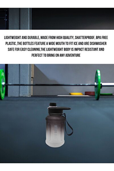 Other Fitness Water Bottle 800 ml with Stra for Men and Women Drinking Water Bottles - black (20X9) CM