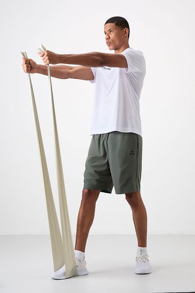 TOMMY LIFE Ανδρικό σορτς Khaki Thick Soft Comfort Fit - 81268
