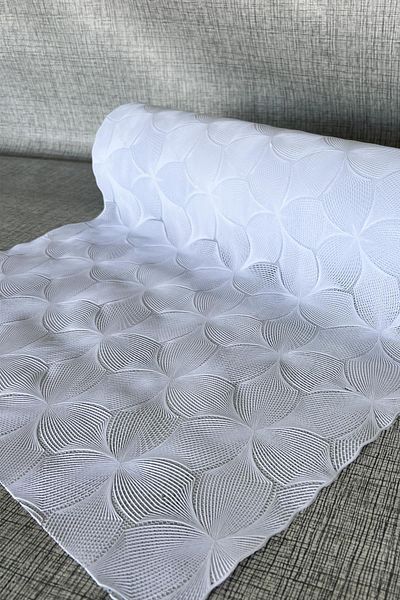 Pimula home Pvc fără orificii șase Acoperire transparentă Dantela Raft Cover -flower_1012-B