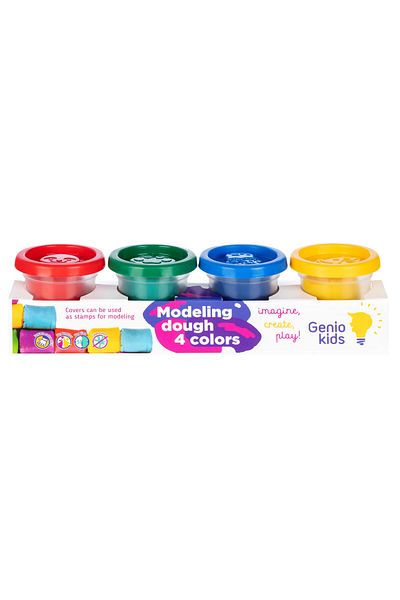 Fancy Plasticine Genio Kids, 4 colours 200 gr