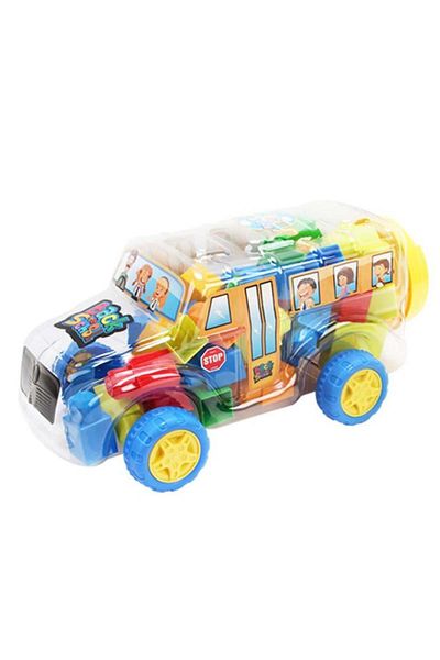 Miniso School Bus Blocks Game - Yellow