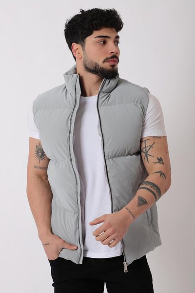 Stilkombin Stand Collar Iron Zipper Nova Vest Vks_60325