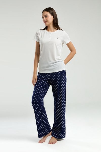 Pierre Cardin Set de pijamale personal Low Low Sezon Nou alb