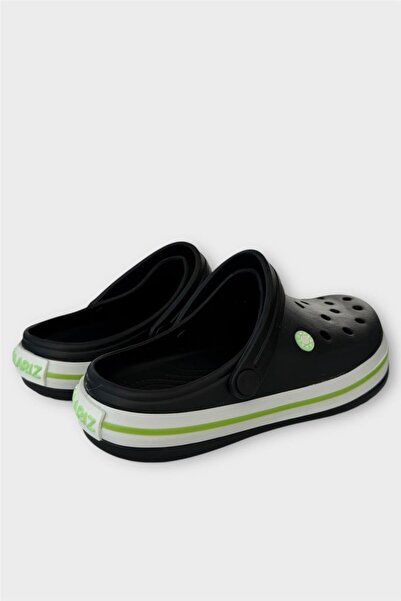 Liger Unisex Comfort Lightweight Medical Nurse Sabo Slippers Black - Green