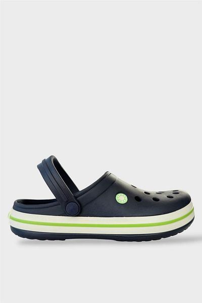 Liger Unisex Comfort Lightweight Medical Nurse Sabo Slippers Dark Blue - Green