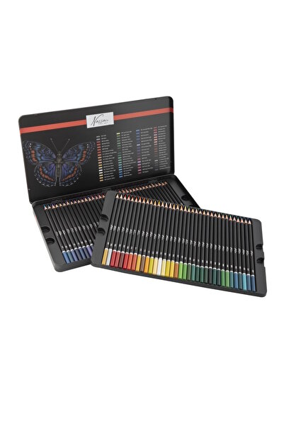 Nassau fine art Set 72 creioane colorate in cutie metalica