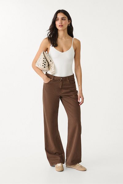 Stradivarius Basics bodysuit with straps