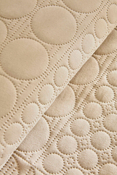 Kaşmir Home Tia Double Bedspread Set Beige