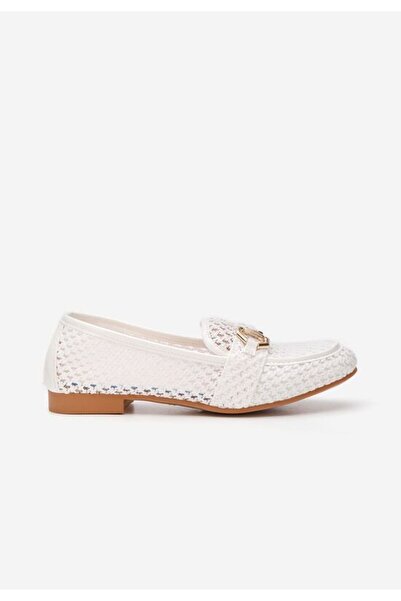 B T Shoes Mocasini dama Agripina albi