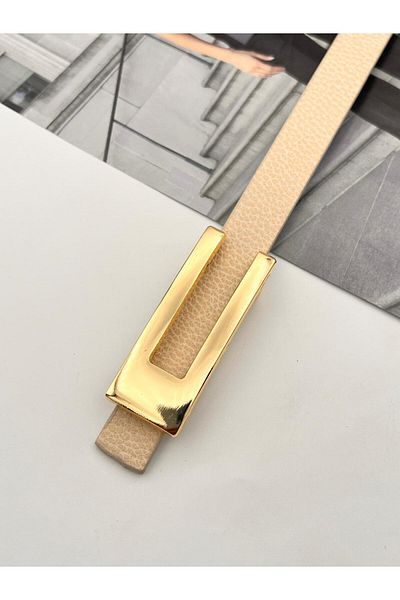 MODAM HİFA Desng Gold Buckle Γυναικεία ζώνη παντελονιού Ζώνη φόρεμα Ζώνη πουκάμισο Ζώνη παλτό