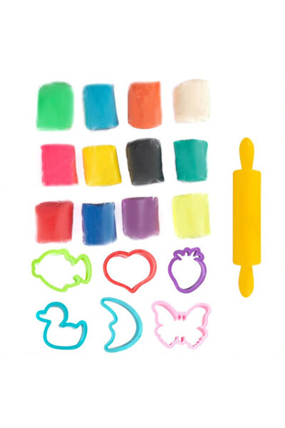 Fancy Genio Kids plasticine set 12 colours and 7 accessories, 650 gr