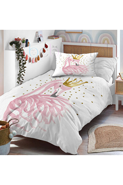 Bebişim Halı Cute Swan Butterfly Single Duvet Cover Set
