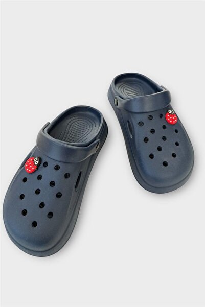 Liger Women's Comfort Buckle Medical Sabo Slippers Dark Blue