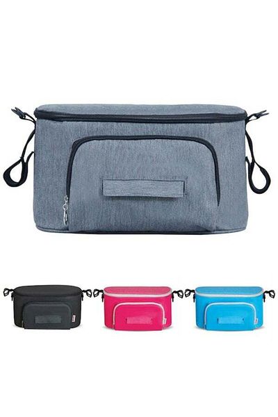 COOYA Baby Stroller Diaper Storage Organizer Bag, Adjustable Straps Fit Most Stroller Bars and Handles