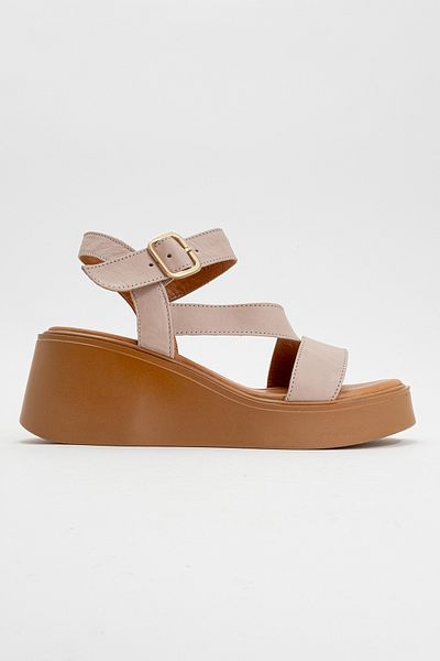 Ataköy Ayakkabı WOMEN'S LEATHER THICK SOLE SANDAL