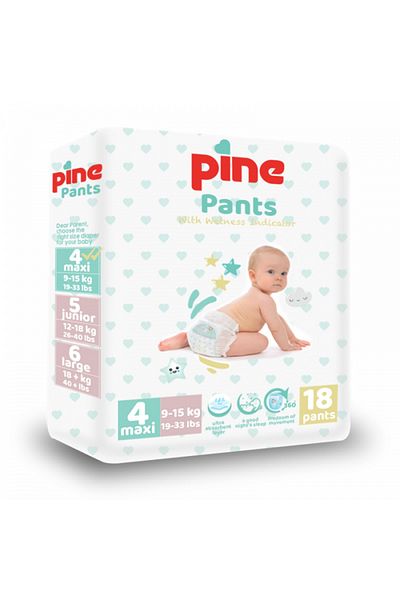 Pine Scutece chilotel Pine Pants, nr. 4, 9-15 kg, 18 buc
