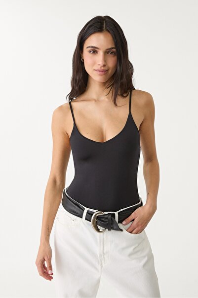 Stradivarius Basics bodysuit with straps