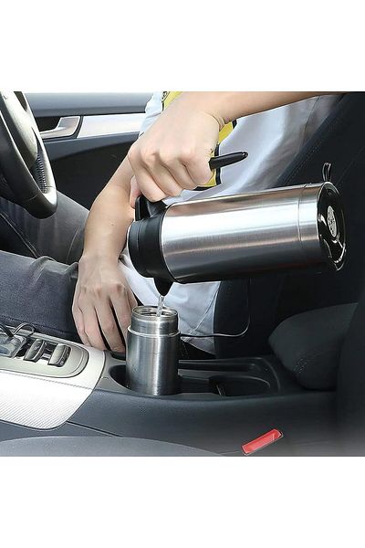 Mob Portable 750ml 12V 90 ward Travel Car Truck Kettle Water Heater Bottle for Tea Coffee Drinking