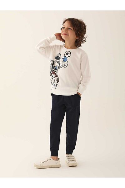 Rolypoly Boy's Tracksuit - Cream