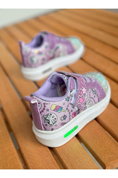 Surpie Shoes Girls' Casual Shoes, Children's Shoes with Light Soles, Children's Sports Shoes with Stones