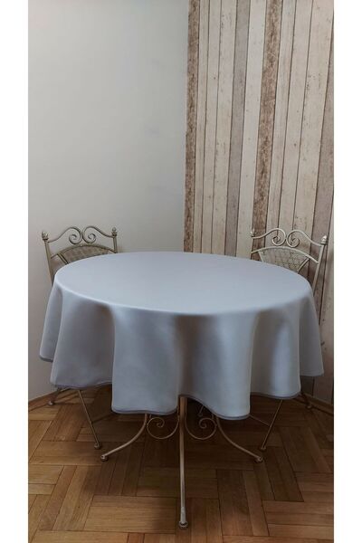gonk Luxury Background Fabric, Worry-Free, Fiskos, Dining Table Cloth. Diameter 150 Cm.