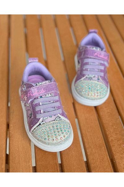 Surpie Shoes Girls' Casual Shoes, Children's Shoes with Light Soles, Children's Sports Shoes with Stones