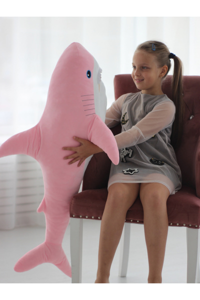 Fancy Plush toy pink shark 98 cm