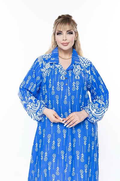mervemoda Rochie de vară cu mânecă lungă pentru femei