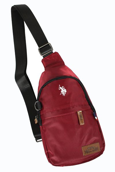 U.S. Polo Assn. Plevr 23750 Unisex Chest Crossbody Τσάντα, Σακίδιο πλάτης, Body Bag-μπορντό